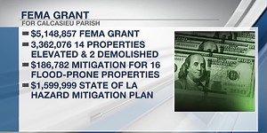 $3M in additional disaster aid announced for Calcasieu Parish