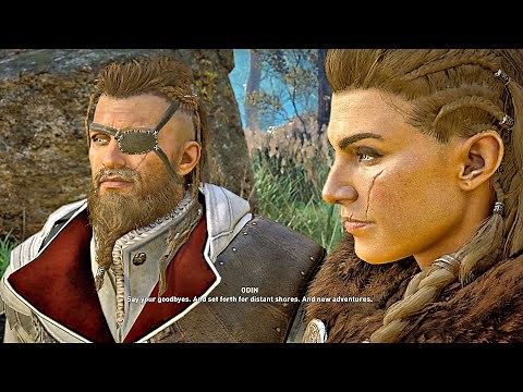 Assassin's Creed Valhalla Last Chapter ENDING - Eivor Future & Basim Meets William Miles Scene (DLC)