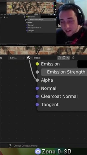 Pt.11 Crear Decals en Blender #short #blender #shorts #3d #decals