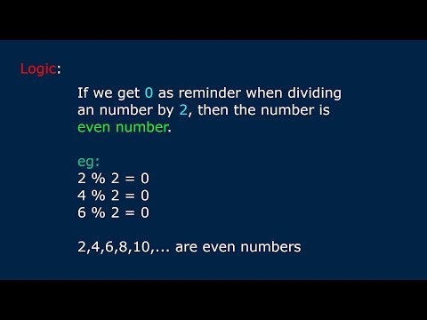 C program to check an number is odd or even number