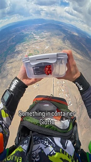 Something in container Giotto. Parachute landing. #Giottousa #skydiving #shorts
