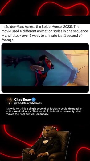 In Spider-Man: Across the Spider-Verse (2023), This One Scene Took a Week to Animate Just One Frame