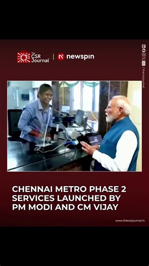 Chennai Metro Phase 2 Services Launched by Modi, Vijay