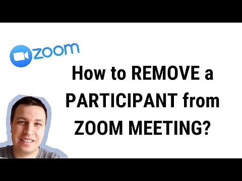 How to REMOVE a PARTICIPANT from ZOOM MEETING?