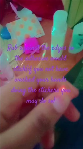 lip gloss sticker tutorial (ignore the mess)