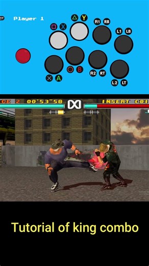 Combo with grapple king player || king player ki combo #shorts