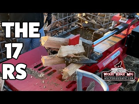 Wolfe Ridge 17 RS Log Splitter Walk Around and Demonstration