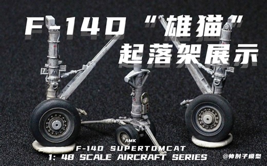 AMK F14D“雄猫”战斗机模型起落架展示