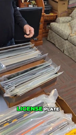 Vintage License Plates 🚗: A Blast from the Past? #shorts