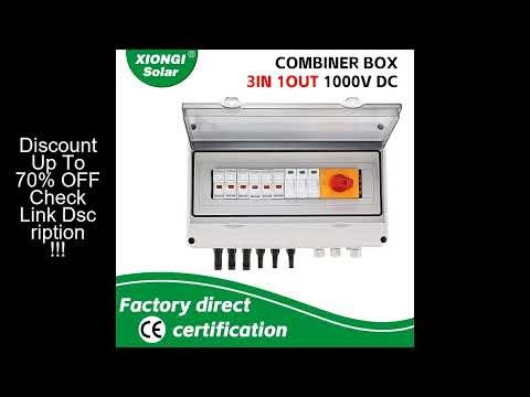 Outdoor Waterproof 3 String 1000V 3 Input 1 Output Isolating switch IP65-PV Solar Surge Lightning P