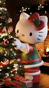 Adornando el árbol de navidad 🎄❤️✨️ #merrychristmas #navidad #trending #hellokitty | Mon Petit Chou C&S
