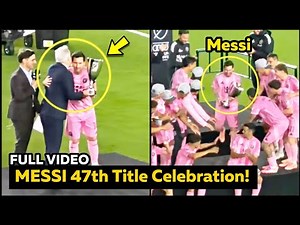 Lionel Messi Lifts Conference Cup with Inter Miami FULL CELEBRATION vs New York City
