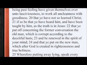 Ephesians 4:1-32 ♩♫ KJV Scripture Song, Full Chapter