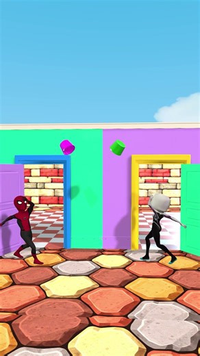 Epic Marvel 3D Chaos 🔥 | Superheroes in Action #shorts #spiderman #3danimation #marvelshorts #funny