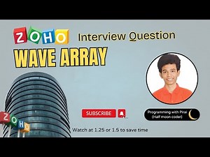 Wave Array | GFG | Approach + Code with explanation.