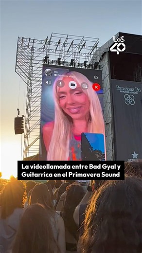 ¡La VIDEOLLAMADA entre BAD GYAL y GUITARRICADELAFUENTE en el #PrimaveraSound de BARCELONA! 😱📲