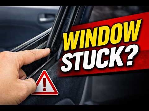 Car Window Stuck or Squeaking Fix in 2 Minutes