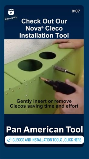 Installing hundreds of Clecos? The Nova #Cleco Installation #tool is solution. Featuring an ergonomic handle for comfort, 360° swivel mount for flexibility. Built for precision and efficiency in high volume installations. #aircraftmechanic #clecos #automechanic #aviation #sheetmetal #aviationtools #aiationtools #airframes #aandpmechanic #mechanic #fabrication #panel #Clecos #panamericantool #eckold | Pan American Tool Corporation