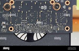 Close up detail of Professional video graphic card, High performance video graphic card for workstation computer, isolated on white Stock Photo - Alamy