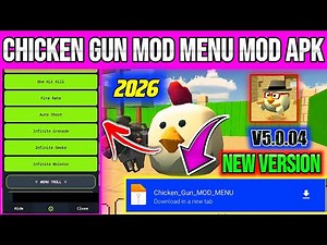 Chicken Gun MOD MENU v5.0.04 | MOD APK | GOD MODE, UNLOCK ALL SKINS, UNLIMITED MONEY GOLD | KICK ALL