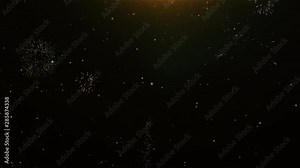 Candy Icon on Firework Display Explosion Particles. Object, Shape, Text, Design, Element, Symbol 4K Animation.