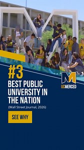 Recognized for excellence, innovation, and opportunity—UC Merced ranks among the nation’s top public universities. | UC Merced