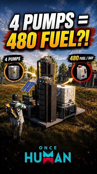 Standard Setup for A Single Fuel Farm #oncehuman #survivalgame