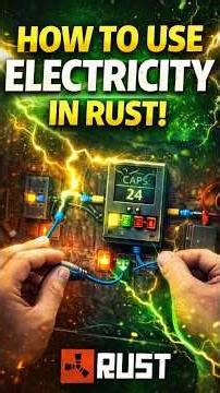 How To Use Electricity in Rust ⚡(Beginner Guide) #rust #rustgame #fyp