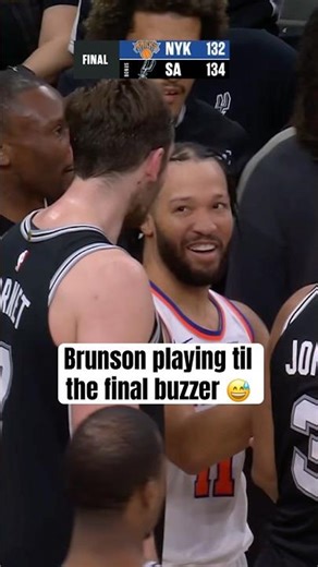 Jalen Brunson wanted the foul too 😂