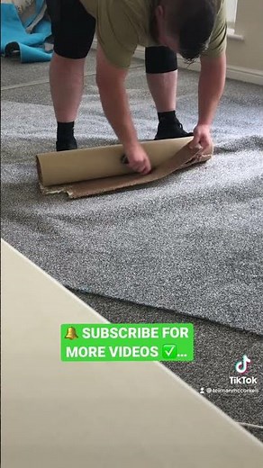 How to roll up your old Carpet ✅…#tips #tricks #flooring #teirnanmccorkell #howto #diy