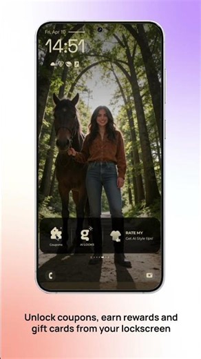 Live Coupons + Daily Spin & Win on Samsung Galaxy | Glance Coupons Widget