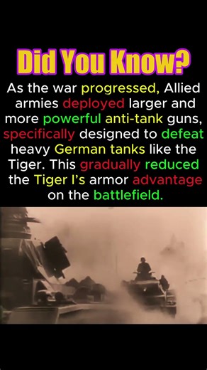 Stronger Allied Anti Tank Guns #TigerTank #WW2History #TankGun #didyouknowfacts