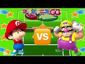 Mario Tennis GB (GBC) - Baby Mario vs Wario