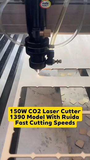 7.9K views · 20 reactions | New 1390 Laser Cutting Machine Plywood Acrylic Fabric Cnc Laser Cutter 100w 150w Co2 Laser Cutting Machines ; Feature. Water-cooled ; After-sales Service Provided. | Mr Jeff From CrossWay Yi | Facebook