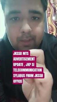 JKSSB MTS ADVERTISEMENT UPDATE , JKP SI TELECOMMUNICATION SYLABUS ✅ UPDATE #like