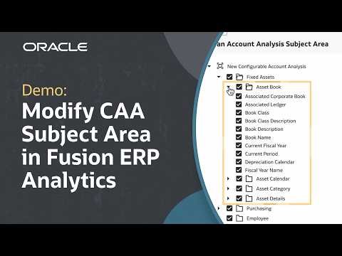 How to Modify CAA Subject Area in Fusion ERP Analytics