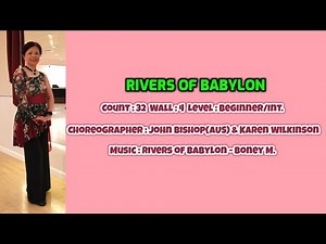 Rivers Of Babylon Line Dance - Walk Thru & Demo By Vincy Leung
