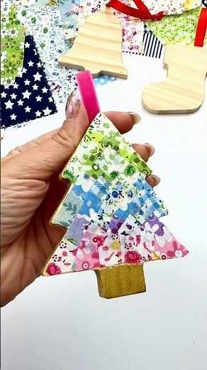 How to make fabric ornaments! #ornaments #christmascrafts #christmas #crafts #lovecrafts