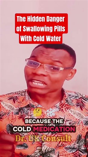 The Hidden Danger of Swallowing Pills With Cold Water #shortfeed
