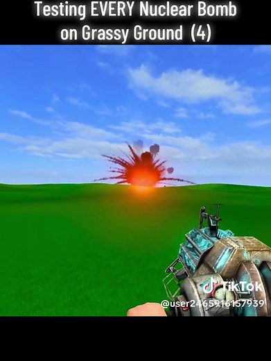Testing EVERY Nuclear Bomb on Grassy Ground