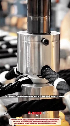 Hydraulic Swaging Machine Innovation for Cable Stability
