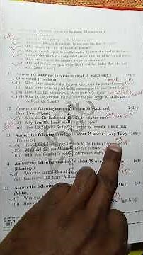 class 12th english annual exam paper solution 2026