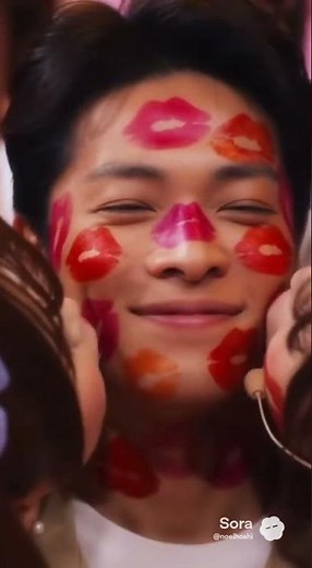 裏配信番組「キッス天国」に応募で選ばれた一般男性にキスの嵐②