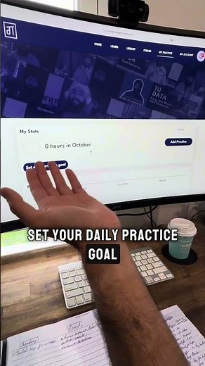 Logging your practice is one of the best ways to stay accountable, and consistently make progress.