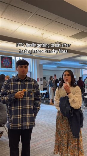 Gopher Catholic on Instagram: "That after-Mass donut feeling goes hard 😮‍💨 #umn #gophers #catholic #universityofminnesota #catholicism"