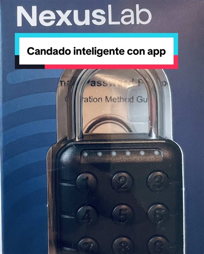 Candado inteligente con control mediante aplicación móvil, conexión Bluetooth, cuerpo de metal, batería recargable y clasificación impermeable IP67. @NexusLab #smartlock #bluetoothlock #padlock #candado #tiktokshopcreatorpicks candados para mochilas para ir de viaje candados para mochilas de trabajo candados para locker candados con combinación candados para maletas de viaje candados para maletas mini candados pequeños para maletas cómo configurar los candados de las maletas candados para locker