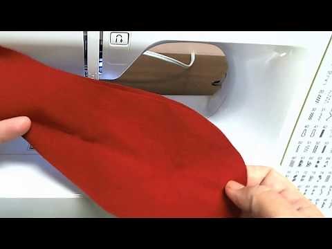 Jockstrap pouch sewing and top stitching on home sewing machine