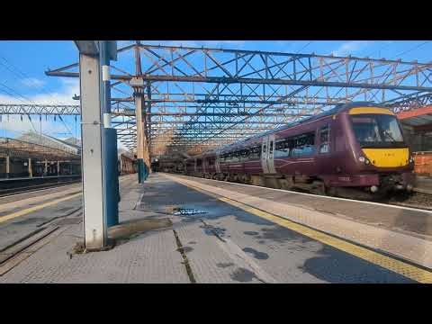 the EMR class 170 at crewe station