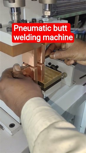 pneumatic butt welding machine with timer #spotwelding #buttwelder