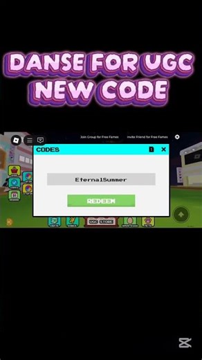 NEW UGC CODE #ロブロックス #roblox #code #danceforugc